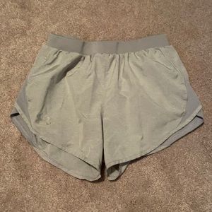 Under Armour gray running shorts with white lining XS